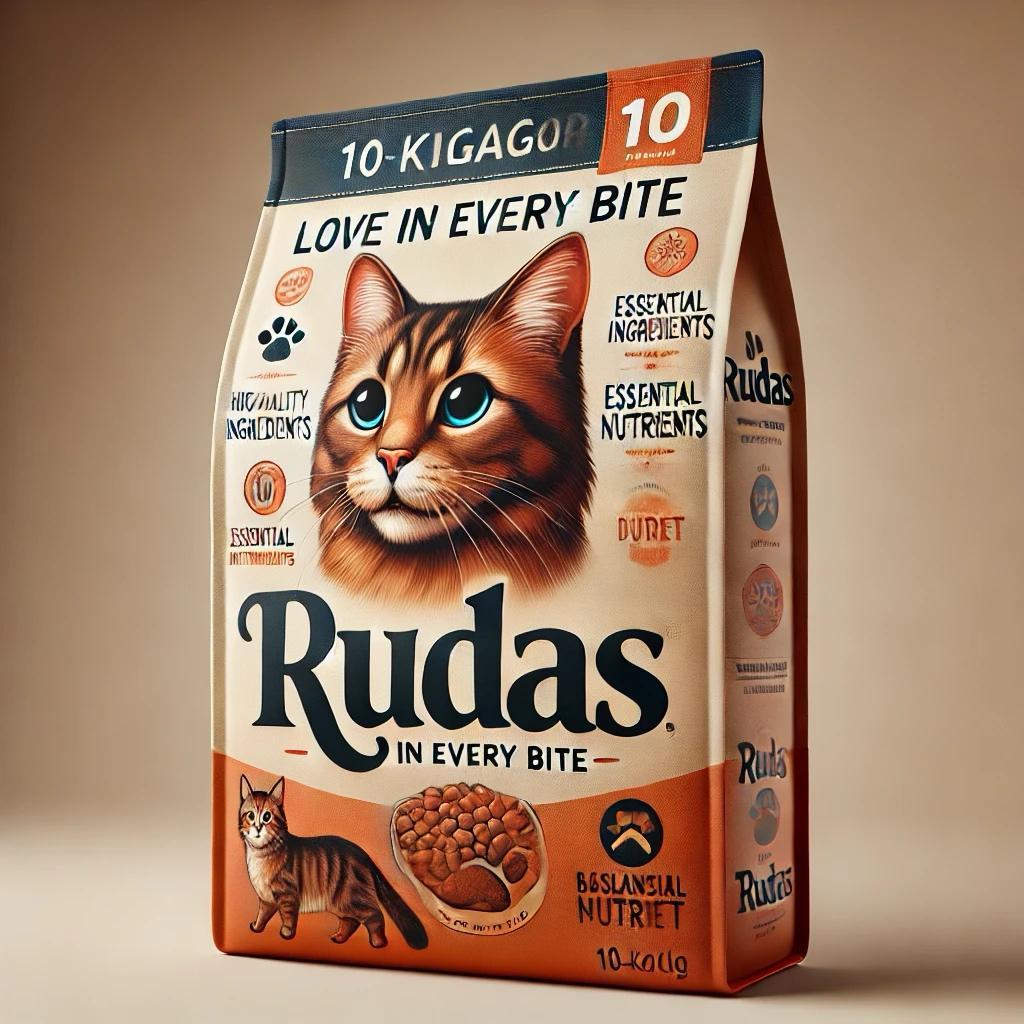 RUDAS HRANA ZA ODRASLE MAČKE PILETINA,JETRA  10KG